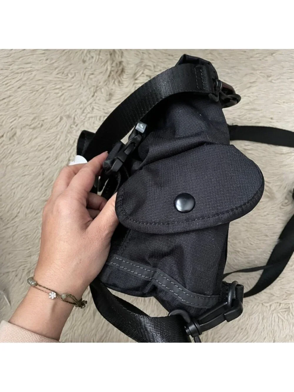 Doughnut Black Lighthouse Backpack - Small w/ Travel Pillow, BNWTs! 🦄
